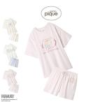 ジェラートピケ PEANUTS 接触冷感 ワンポイントTシャツ&ショートパンツセット pwcp262343set pwct262342 ジェラピケ スヌーピー コラボ gelato pique