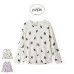 ジェラートピケ HALLOWEEN CAT総柄ロンT pwct254238 ジェラピケ ハロウィン ルームウェア パジャマ 部屋着 レディース gelato pique