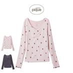 ジェラートピケ ストロベリー柄ロンT pwct255225 ジェラピケ パジャマ ルームウェア 部屋着 HOT FABRIC レディース クリスマス gelato pique