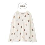 ジェラートピケ HOLIDAY スキーベア柄ロンT pwct255250 ジェラピケ ルームウェア パジャマ 部屋着 レディース クリスマス gelato pique