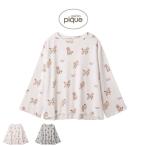 ジェラートピケ gelato pique プードル柄ロンT pwct255327 ジェラピケ ルームウェア パジャマ 部屋着 レディース クリスマス 2025冬