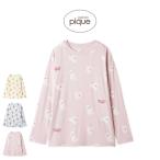 ジェラートピケ ドッグ柄ロンT pwct