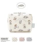 ジェラートピケ gelato pique PEANUTS オリジナルアート 総柄ポーチ pwgb255673 スヌーピー ジェラピケ レディース メイクポーチ