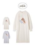 ジェラートピケ シーズ―ジャガードワンピース pwno254042 ジェラピケ ルームウェア 部屋着 パジャマ レディース ロング丈 2025秋 gelato pique