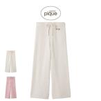 ジェラートピケ メランジロゴ刺繍ロングパンツ pwnp255112 ジェラピケ ルームウェア パジャマ 部屋着 レディース クリスマス gelato pique 爆買