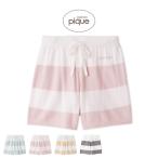 ジェラートピケ スムーズィー2ボーダーショートパンツ pwnp261006 ジェラピケ ルームウェア パジャマ 部屋着 レディース gelato pique