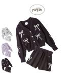 ジェラートピケ HALLOWEEN リボンフェザーカーディガン&ショートパンツセット pwnt254026set pwnp254028 ジェラピケ ハロウィン ルームウェア gelato pique