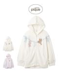 ジェラートピケ エアリーモコウォッシングアニマルジャガードパーカー pwnt261118 ジェラピケ ルームウェア 部屋着 パジャマ gelato pique