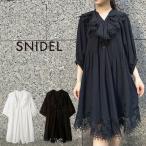 スナイデル エンブロイダリーラッフルミニワンピース swfo252062 レディース 刺繍 レース ミニ丈 チュニック SNIDEL