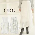 (予約) スナイデル SNIDEL Sustainableプリーツティアードスカート swfs261070 (3月下旬以降入荷) レディース ボトムス シアー ロングスカート 2026春