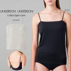 UNDERSON UNDERSON Ｕバックオープンキャミ カップ付き uuwct249146 uuwct249546 レディース キャミソール トップス インナー 下着