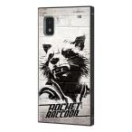 AQUOS wish2 AQUOS wish ケース ハードケース マーベル ハイブリッド KAKU ロケット_モノクロ カバー アクオス ウィッシュ ウィッシュツー スマホケース