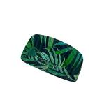 Biyejit Green Palm Leaves Print Women Men Sport Headband Elastic Swe 並行輸入