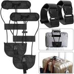 2パック 荷物ストラップ 荷物添加 AFUNTA 調節可能 スーツケースベルト 荷物ベルト アタッチメント アクセサリー 小物 便利 多