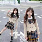 入学式女の子服スーツリボンスカート...