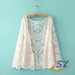 カーディガン UVカット レディース 薄手 刺繍 花柄 紫外線対策 日焼け予防 接触冷感 シェンヘン 羽織り 長袖 ゆったり 透け感 前開き レース 通勤 おしゃれ