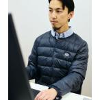 SHIPS / シップス 【WEB限定/SHIPS別注】TAION: ロゴワッペン ナイロン クルーネック インナーダウン カーディガン