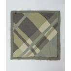SHIPS / Ships [SHIPS специальный заказ ]Bleck: искусственный шелк шерсть проверка бандана 