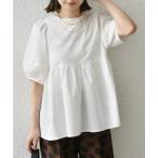 SHIPS / シップス SHIPS Colors:〈接触冷感・洗濯機可能〉サッカー ランタンスリーブ ブラウス