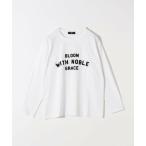SHIPS for women / シップスウィメン SHIPS Colors:〈洗濯機可能〉フロッキー プリント ロゴTシャツ（ロンT）