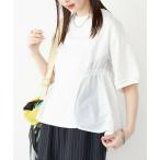 SHIPS for women / シップスウィメン 《一部追加予約》SHIPS Colors_〈洗濯機可能〉ミニ裏毛 ドッキング トップス◆