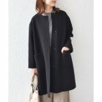 SHIPS for women / シップスウィメン SHIPS Colors:SUPER100 ウール ノーカラー コート◇