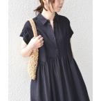 SHIPS / シップス SHIPS Colors:〈手洗い可能〉ナイロンレーヨン ストライプ シャツ ワンピース◇