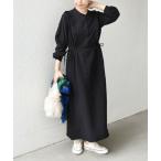 SHIPS for women / シップスウィメン SHIPS Colors:〈手洗い可能〉プリーツ デザイン ロングスリーブ ワンピース◇