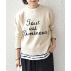 SHIPS / シップス SHIPS Colors:〈手洗い可能〉サガラ ロゴ ニット