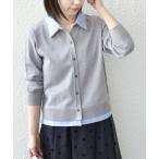 SHIPS / シップス SHIPS Colors:〈手洗い可能〉シャツ レイヤード ライク カーディガン