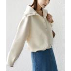 SHIPS / シップス 【WEB限定】〈手洗い可能〉裾 ドロスト ダンボール スナップ ボタン カーディガン