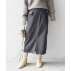 SHIPS / シップス 〈手洗い可能〉バックラッシュストレッチタイトスカート◇