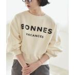 ショッピングスパンコール SHIPS / シップス quaranciel:〈手洗い可能〉スパンコール刺繍 ロゴ スウェット