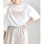SHIPS / シップス quaranciel:〈洗濯機可能〉クルーネック コットン ロゴ プリント TEE
