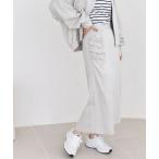 SHIPS / シップス quaranciel:〈手洗い可能〉ツイル ギャザー タイト スカート（セットアップ対応）