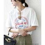 SHIPS / シップス GOOD ROCK SPEED:〈洗濯機可能〉NYC ラウンド ロゴ プリント TEE