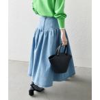 SHIPS / シップス SHIPS any: デニム ギャザー スカート［SHIPS any DENIM］