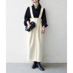 SHIPS / シップス SHIPS any:〈洗濯機可能〉ジャージー ハイウエスト Iライン ジャンパースカート