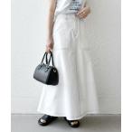 SHIPS / シップス SHIPS any:〈洗濯機可能〉オックス ステッチ フレア ロング スカート