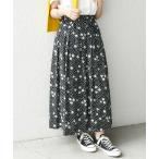 SHIPS / シップス SHIPS any:〈ウォッシャブル〉Longchamp ドット フラワー ランダム タック スカート