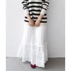 SHIPS / シップス SHIPS any: 〈ウォッシャブル〉レース パッチワーク スカート2