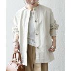 SHIPS / シップス SHIPS any:〈洗濯機可能〉ナイロン タスラン ノーカラー Aライン ブルゾン