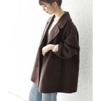 SHIPS / シップス SHIPS any: リバー ダブル テーラード ミドル コクーン コート