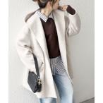 SHIPS / シップス SHIPS any: シャギー フーディー ガウン コート