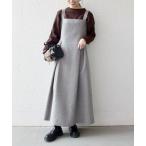 SHIPS / シップス SHIPS any: エア ニードル タック フレア ジャンパースカート