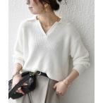 SHIPS / シップス SHIPS any:〈手洗い可能〉コットン ミックス スキッパー ポロ ニット プルオーバー
