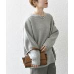 SHIPS / シップス SHIPS any: AQUA カシミヤ ミックス ボートネック ニット プルオーバー