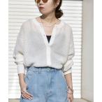SHIPS / シップス SHIPS any:〈手洗い可能〉シアー リンクス 2WAY ニット カーディガン