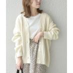 SHIPS / シップス SHIPS any: ヘリンボーン ニット Vネック カーディガン