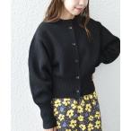 SHIPS / シップス SHIPS any: パターン コンパクト ショート ニット カーディガン
